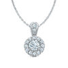 Thumbnail Image 1 of Celebration Canadian Lux® 0.50 CT. T.W. Certified Diamond Pendant in 14K White Gold (I/SI2)
