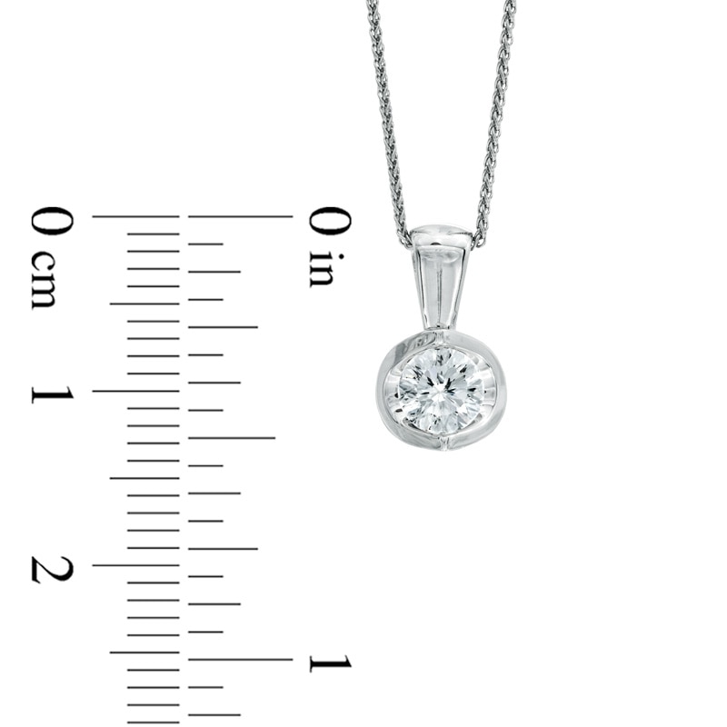 Celebration Canadian Lux® 0.50 CT. T.W. Diamond Pendant in 14K White Gold (I/SI2)