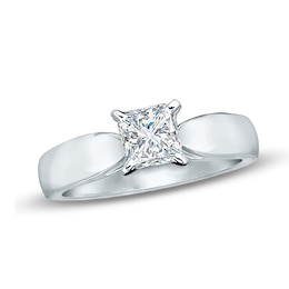 Celebration Canadian Lux® 1.00 CT. Princess-Cut Diamond Engagement Ring in 14K White Gold (I/SI2)