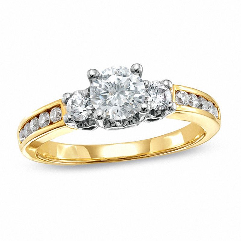 0.50 CT. T.W. Diamond Three Stone Ring in 14K Gold|Peoples Jewellers