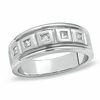 Thumbnail Image 1 of 0.36 CT. T.W. Square-Cut Diamond Five Stone Box Band in 14K White Gold