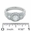 Thumbnail Image 2 of 1.95 CT. T.W. Certified Framed Diamond Three Stone Ring in 14K White Gold