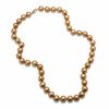 Thumbnail Image 0 of 9.0-10.0mm Champagne Cultured Freshwater Pearl Strand in 14K Gold