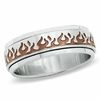 Thumbnail Image 0 of Men's Stainless Steel Ring with Brown IP Flames