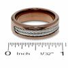 Thumbnail Image 3 of Brown IP Stainless Steel and Cable Band - Size 10