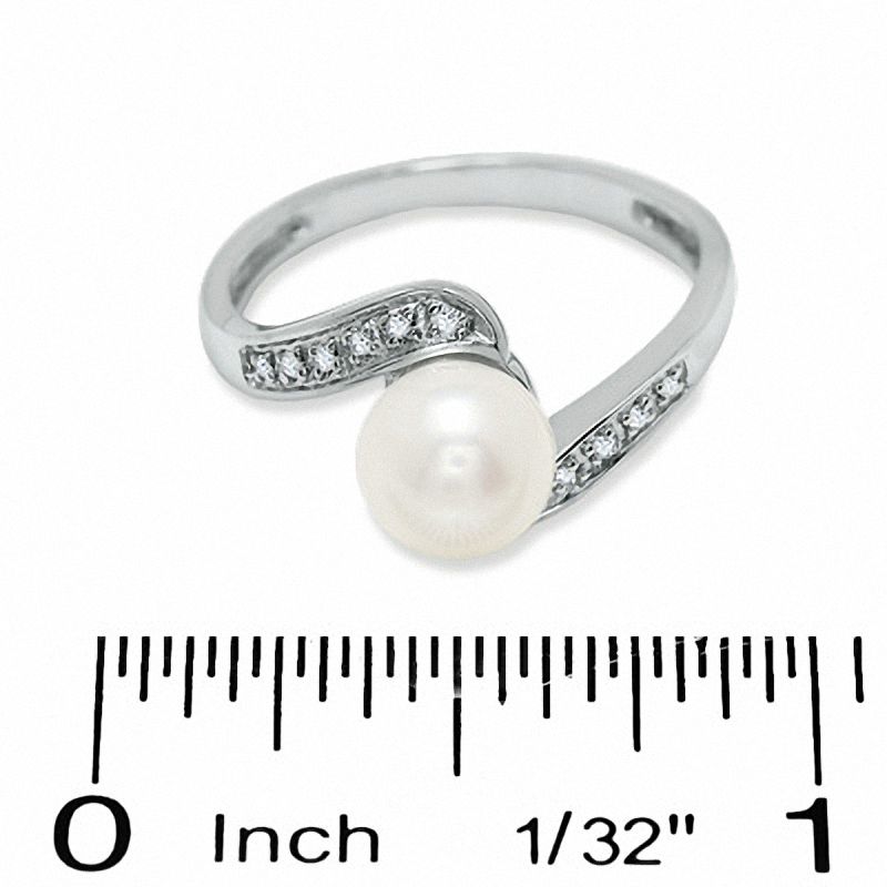 Main Image 2 of 6.0-7.5mm Freshwater Cultured Pearl Four-Piece Set in 14K White Gold-Size 7