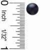 Thumbnail Image 4 of Black Freshwater Cultured Pearl Earrings, Ring, Necklace and Bracelet Set in 14K White Gold