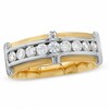 Thumbnail Image 1 of 0.75 CT. T.W. Diamond Three Bar Channel-Set Band in 14K Two-Tone Gold