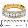 Thumbnail Image 3 of 0.75 CT. T.W. Diamond Three Bar Channel-Set Band in 14K Two-Tone Gold
