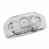 Men's 1.00 CT. T.W. Diamond Five Stone Band in 14K White Gold