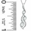 Thumbnail Image 2 of Sirena™ 0.33 C.T. T.W. Diamond Three Stone Pendant in 14K White Gold