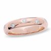 Thumbnail Image 0 of 0.15 CT. T.W. Diamond Five Stone Flush Stack Band in 14K Rose Gold