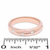 Thumbnail Image 2 of 0.15 CT. T.W. Diamond Five Stone Flush Stack Band in 14K Rose Gold