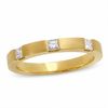 Thumbnail Image 0 of 0.33 CT. T.W. Princess-Cut Diamond Stack Band in 14K Gold