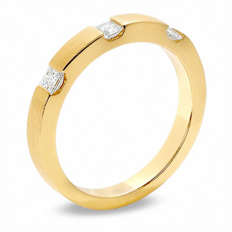 0.33 CT. T.W. Princess-Cut Diamond Stack Band in 14K Gold