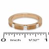 0.33 CT. T.W. Princess-Cut Diamond Stack Band in 14K Rose Gold