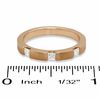 Thumbnail Image 3 of 0.33 CT. T.W. Princess-Cut Diamond Stack Band in 14K Rose Gold