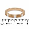 Thumbnail Image 2 of 0.33 CT. T.W. Princess-Cut Diamond Stack Band in 14K Rose Gold