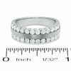 Thumbnail Image 3 of 1.00 CT. T.W. Diamond Two Row Band in 14K White Gold