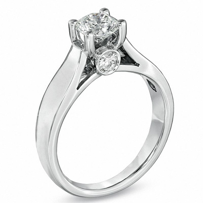 1.00 CT. T.W. Diamond Engagement Ring in 14K White Gold (I-J/I2)