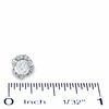 Thumbnail Image 3 of 0.75 CT. T.W. Diamond Tornado Stud Earrings in 14K White Gold