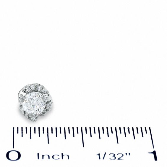0.75 CT. T.W. Diamond Tornado Stud Earrings in 14K White Gold 0.75 CT. T.W. Diamond Tornado Stud Earrings in 14K White Gold