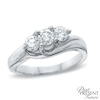 Thumbnail Image 0 of 1.00 CT. T.W. Diamond Three Stone Engagement Ring in 14K White Gold