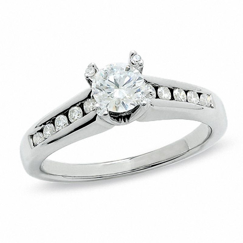 0.75 CT. T.W. Certified Diamond Engagement Ring in 14K White Gold|Peoples Jewellers