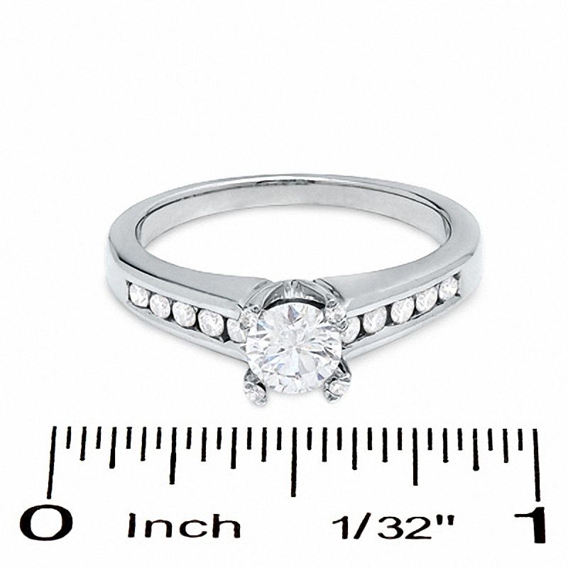 0.75 CT. T.W. Certified Diamond Engagement Ring in 14K White Gold