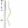 Thumbnail Image 2 of OroMagnifico™ Corkscrew Diamond-Cut Earrings in 14K Gold over Sterling Silver