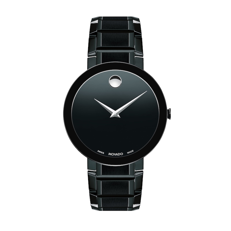 Men's Movado Sapphire™ Black PVD Watch (Model: 0607179)
