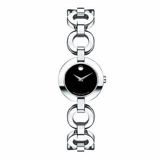 Ladies' Movado Bela Moda Bangle Watch with Black Dial (Model: 0606260)