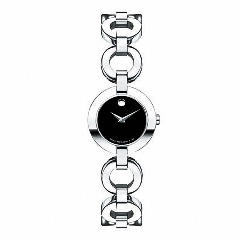 Ladies' Movado Bela Moda Bangle Watch with Black Dial (Model: 0606260)|Peoples Jewellers