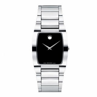 Men's Movado Fiero Tungsten Carbide Watch with Tonneau Black Dial (Model: 0606499)