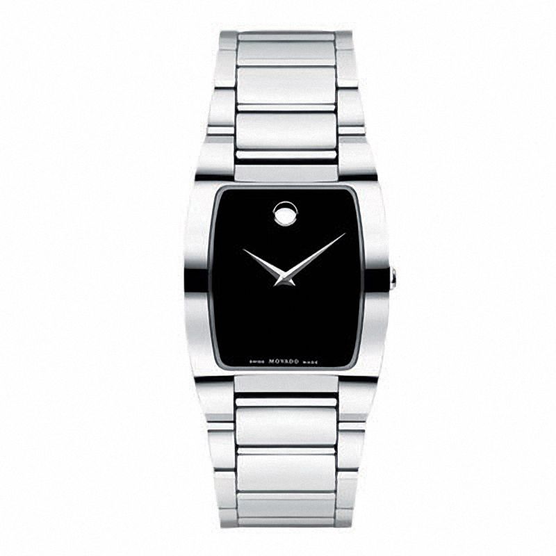 Men's Movado Fiero Tungsten Carbide Watch with Tonneau Black Dial (Model: 0606499)|Peoples Jewellers