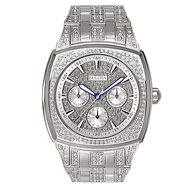 Men's Bulova Chronograph Crystal Accent Watch (Model: 96C002)