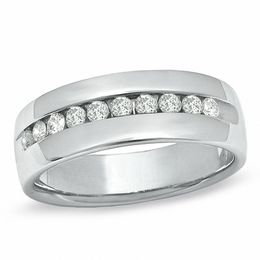 0.50 CT. T.W. Channel Set Diamond Wedding Band in 14K White Gold