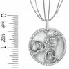 Thumbnail Image 2 of The Shared Heart® 0.50 CT. T.W. Diamond Medallion in Sterling Silver