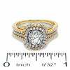 1.50 CT. T.W. Diamond Double Framed Three Piece Bridal Set in 14K Two-Tone Gold