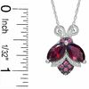 Thumbnail Image 2 of Brazilian Garnet Ladybug Pendant in Sterling Silver