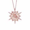 Thumbnail Image 0 of 0.20 CT. T.W. Diamond Snowflake Pendant in 10K Rose Gold