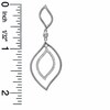 Thumbnail Image 2 of 0.25 CT. T.W. Diamond Raindrop Earrings in Sterling Silver
