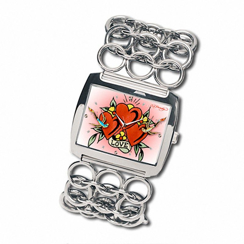 Ed Hardy Ladies' Lynx Heart Watch (Model: LY-HT)|Peoples Jewellers