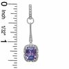 Thumbnail Image 1 of Cushion-Cut Amethyst Pendant and Earrings Set in Sterling Silver