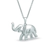 Thumbnail Image 1 of Diamond Accent Elephant Pendant in Sterling Silver