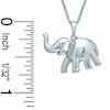 Thumbnail Image 2 of Diamond Accent Elephant Pendant in Sterling Silver