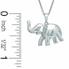 Thumbnail Image 1 of Diamond Accent Elephant Pendant in Sterling Silver