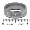 Men's 0.09 CT. T.W. Diamond Three Stone Wedding Band in Tungsten Carbide - Size 10