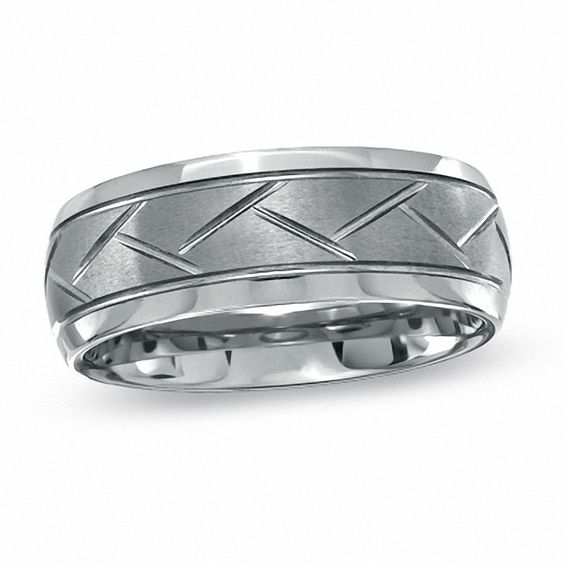 triton tungsten diamond ring
