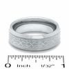 Thumbnail Image 1 of Men's 8.0mm Tungsten Carbide Bevelled Edge Laser Celtic Band - Size 10